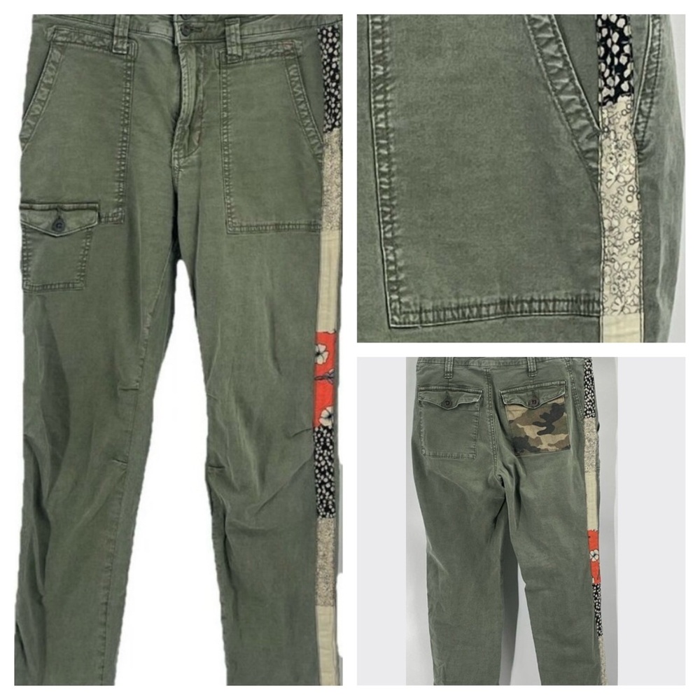 Anthropologie Wanderer Side-Striped Cargo Pants – Olive –  Size 26